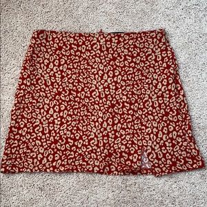 Kendall and Kylie luxe leopard mini skirt